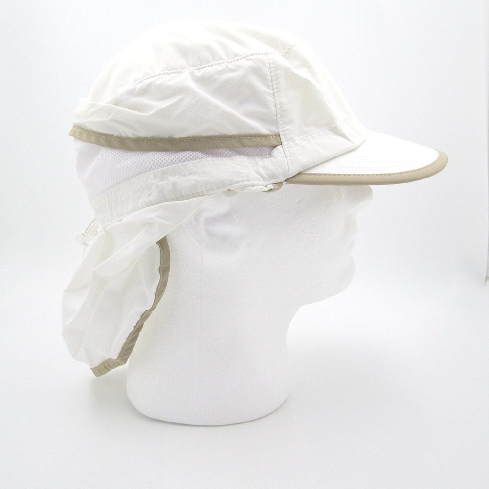 REI Sahara Sun Hat White Neck Cape Mesh Venting Coolmax Sweatband One Size (G)